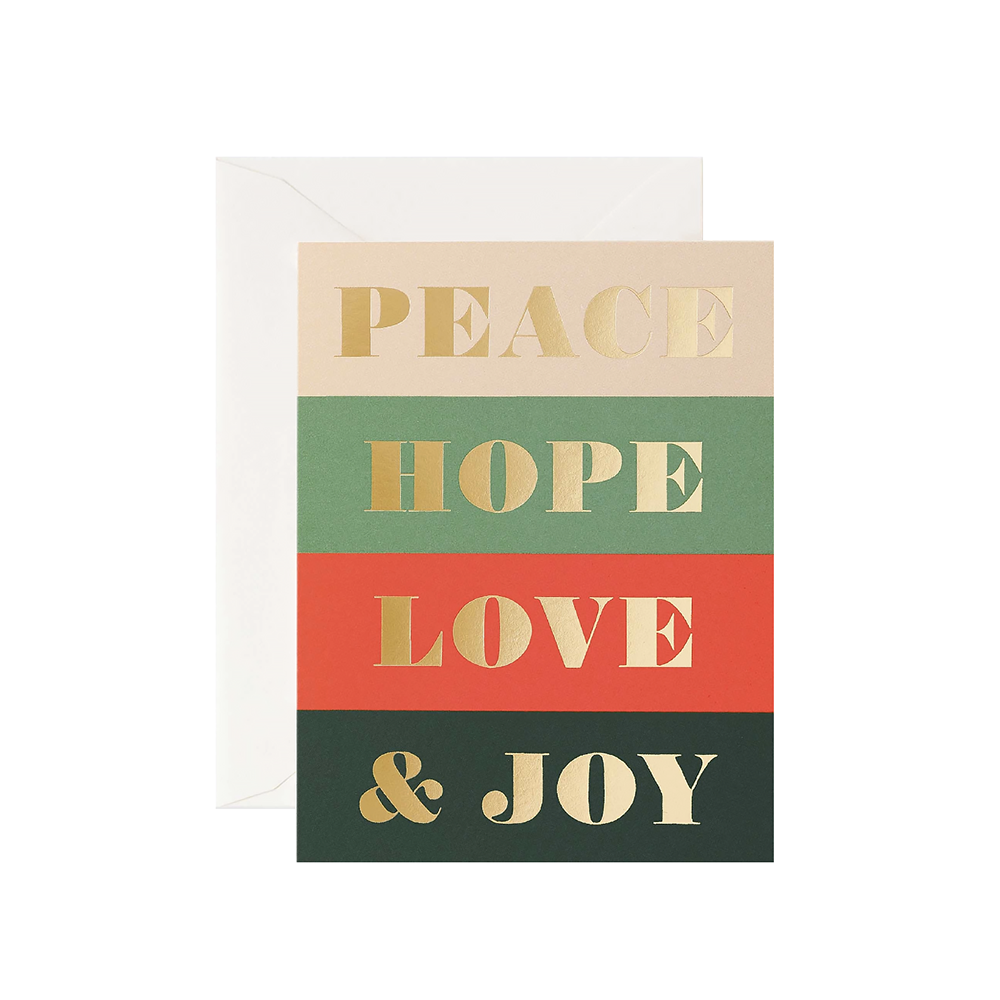 Rifle Paper Co. Card - Peace & Joy