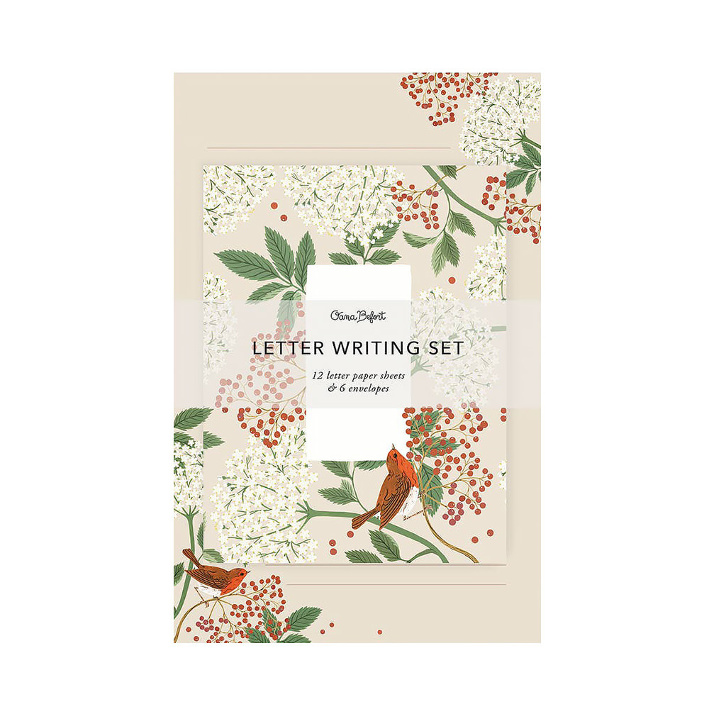 Oana Befort Letter Writing Set - Elderberry