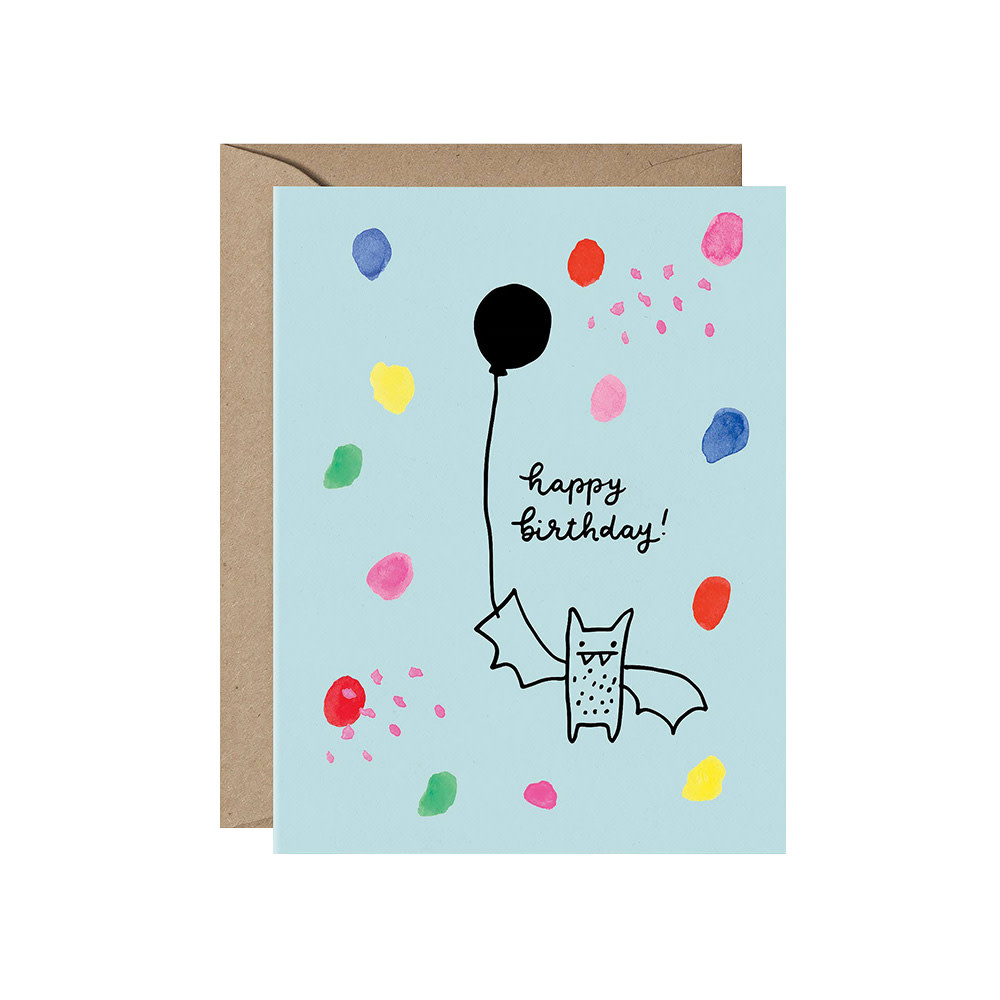 Paperapple Card - Birthday Bat
