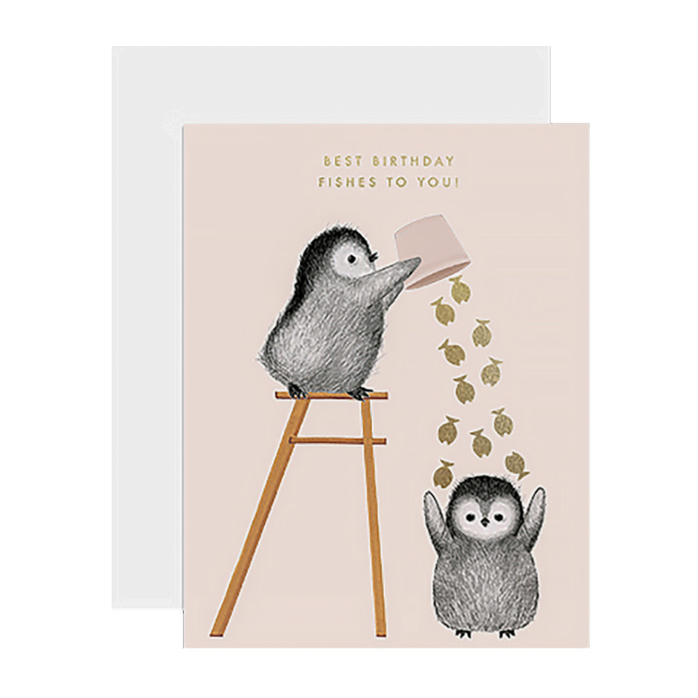 Dear Hancock Card - Best Birthday Fishes