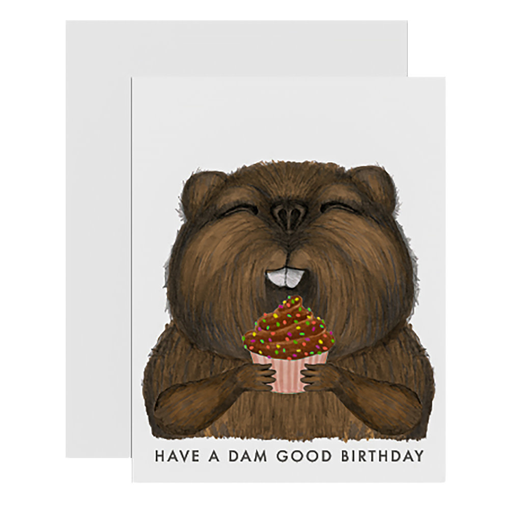 Dear Hancock Dear Hancock - Beaver Birthday Card