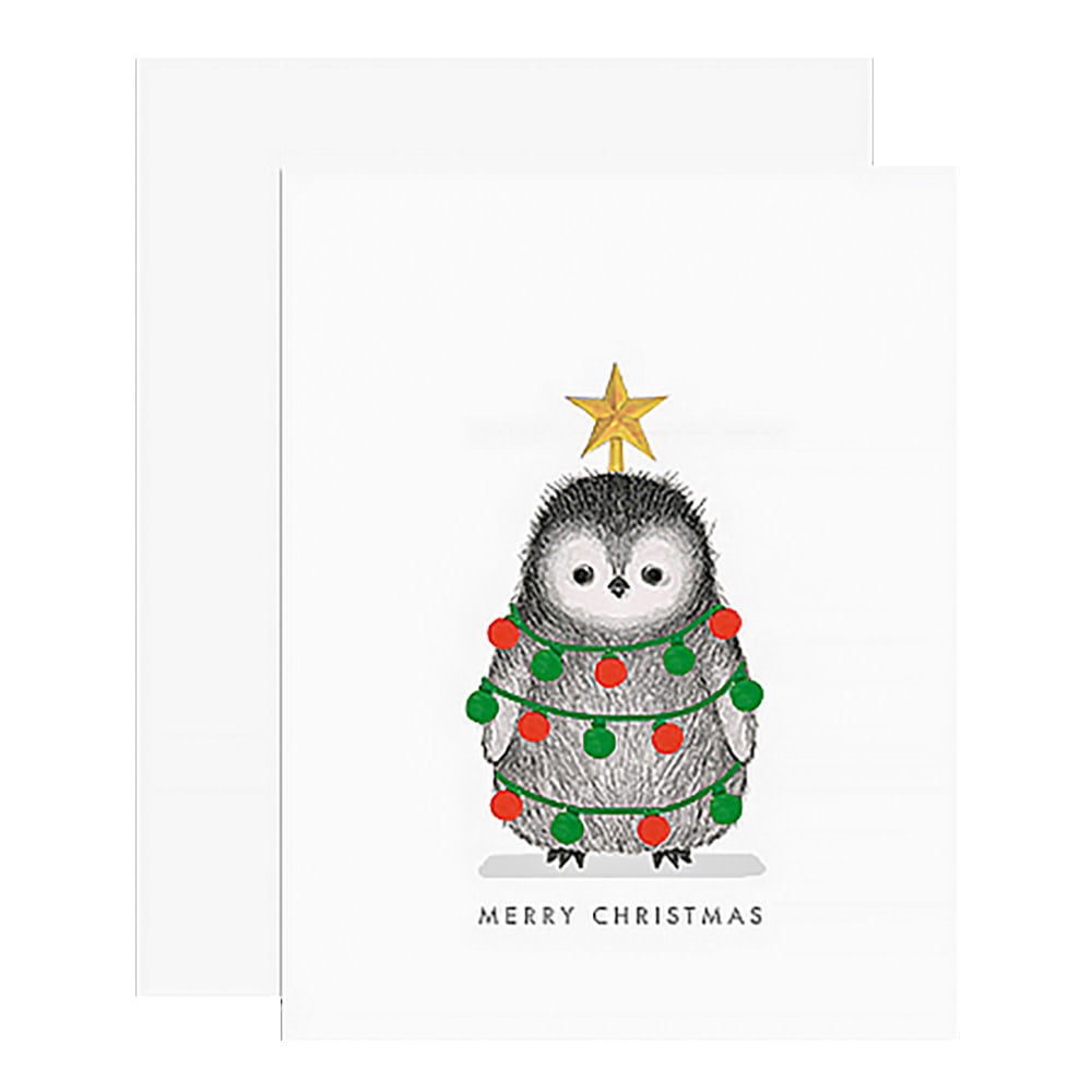 Dear Hancock Card - Decorated Penguin