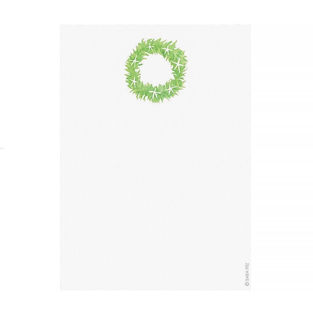 Sara Fitz - Notepad - Starfish Wreath