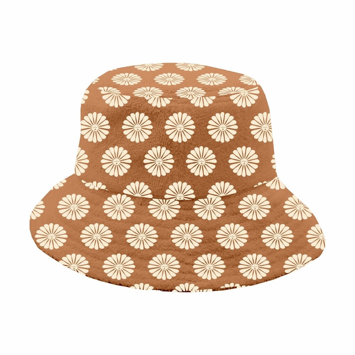 Tiny Whales Flower Child Bucket Hat - Rust