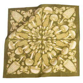 Handker (Hemlock) Handker - Classic Bandana - No. 016 Mushrooms