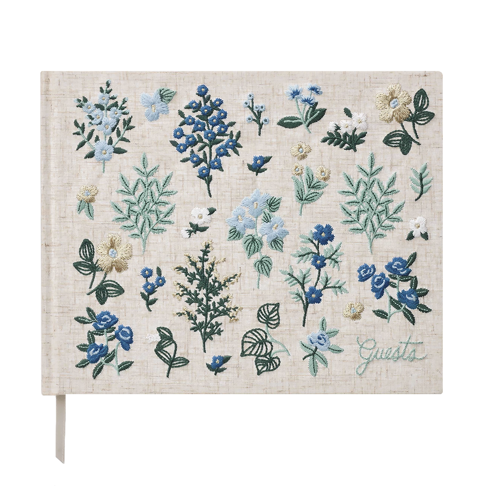 Rifle Paper Co. Rifle Paper Co. Embroidered Guest Book - Wildwood
