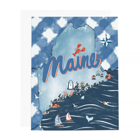 Ramus & Co Ramus & Co. Maine Map Card