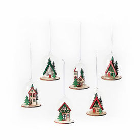 One Hundred 80 Degrees Bavarian Dome Ornament - Assorted