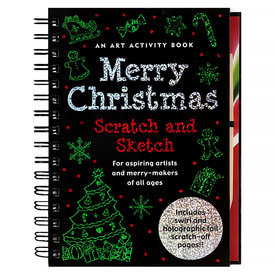 Peter Pauper Scratch and Sketch Activity Book - Merry Christmas