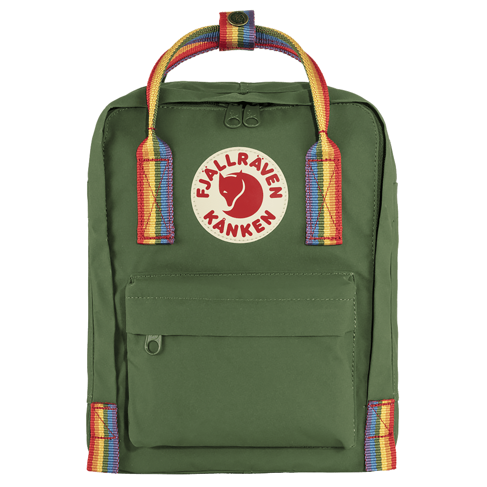 Fjallraven Arctic Fox LLC Fjallraven Kanken Mini Backpack - Spruce Green Rainbow