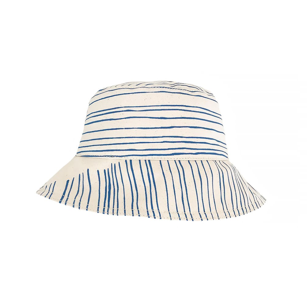 Erin Flett Erin Flett Bucket Hat - Royal Skinny Stripe - Onesize
