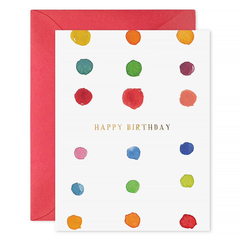 E. Frances Birthday Dots Card