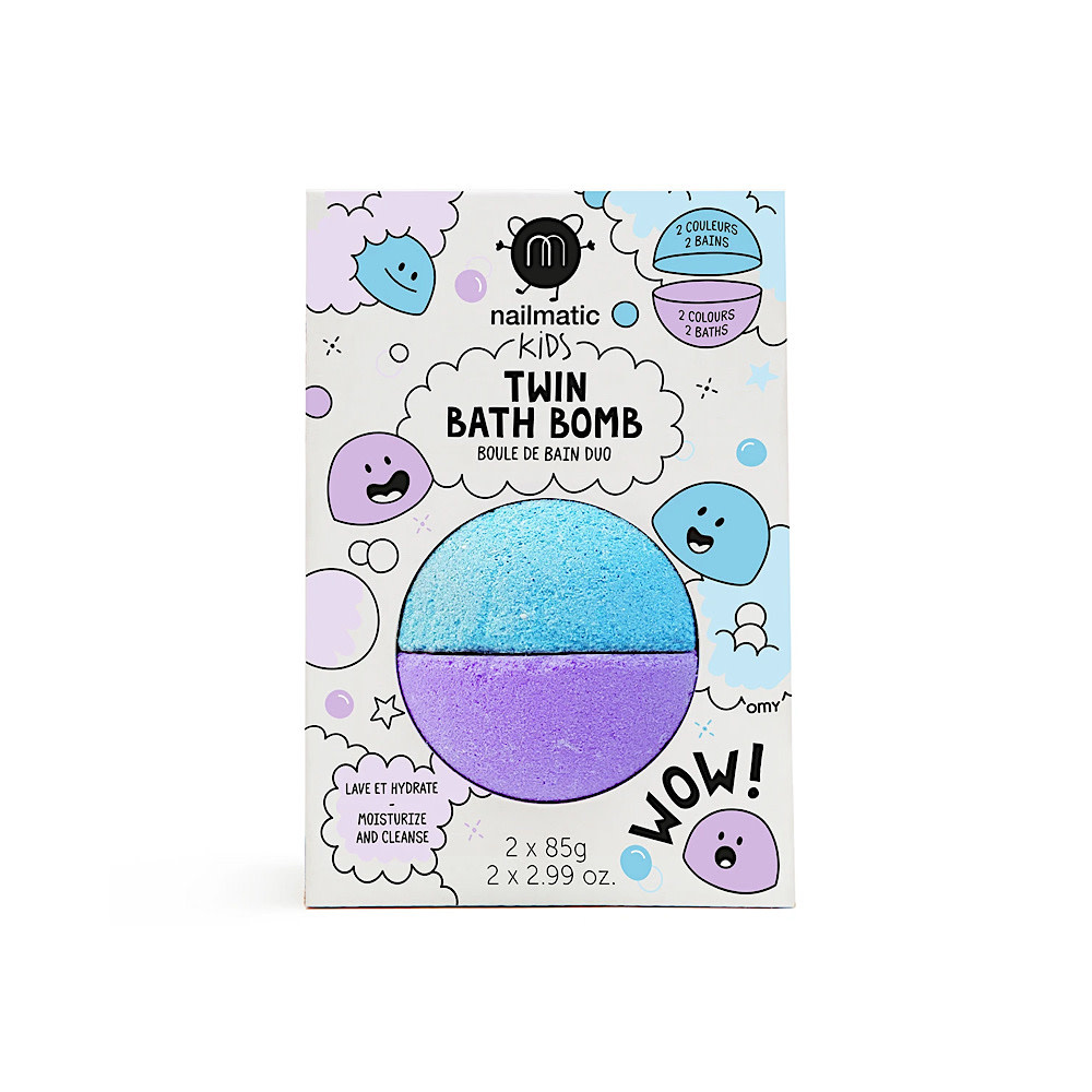 Nailmatic Bath Bomb - Duos Blue and Violet