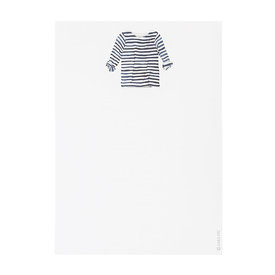 Sara Fitz Sara Fitz - Notepad - Striped Shirt