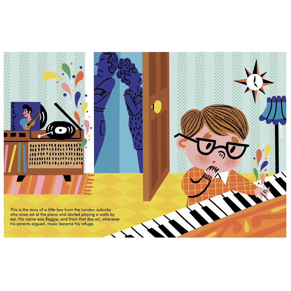 Little People, Big Dreams Board Book - Elton John