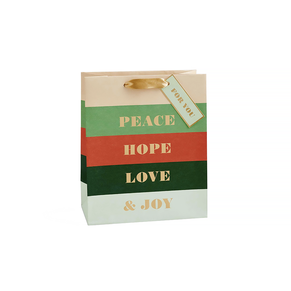 Rifle Paper Co. Rifle Paper Co. - Medium Gift Bag - Peace & Joy