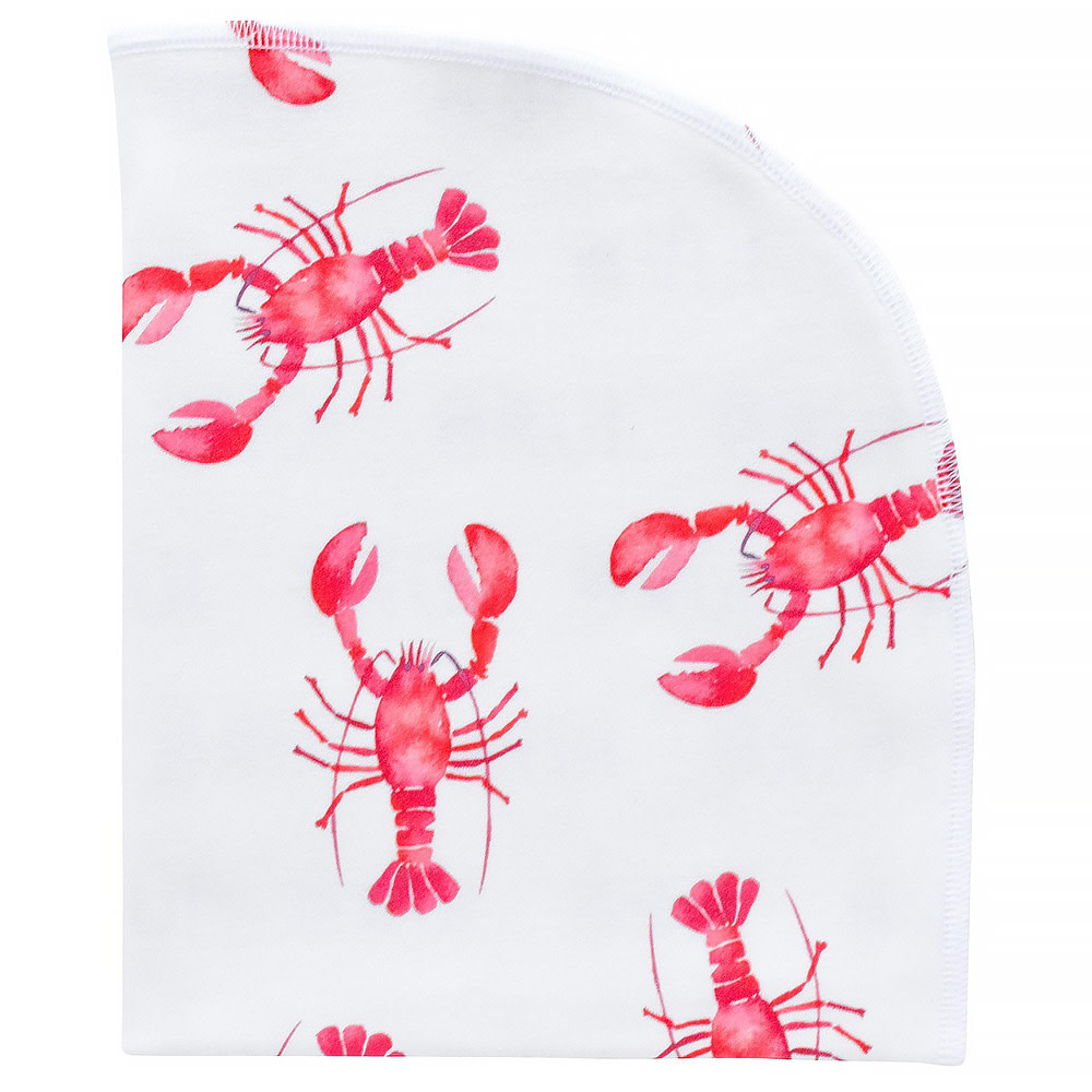 Jennifer Ann Organic Blanket - Lobster Large (55 x 34 inches)
