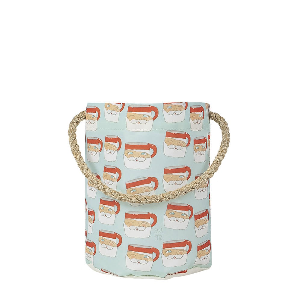 Sea Bags Sea Bags x Sara Fitz - Santa Mug - Bucket Bag - Hemp Handle