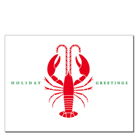 Daytrip Society Daytrip Society Holiday Greetings Lobster Box Set of 10 Cards