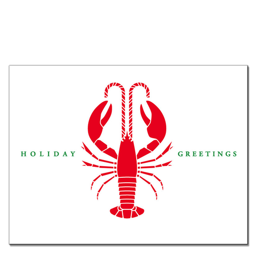 Daytrip Society Holiday Greetings Lobster Box Set of 10 Cards