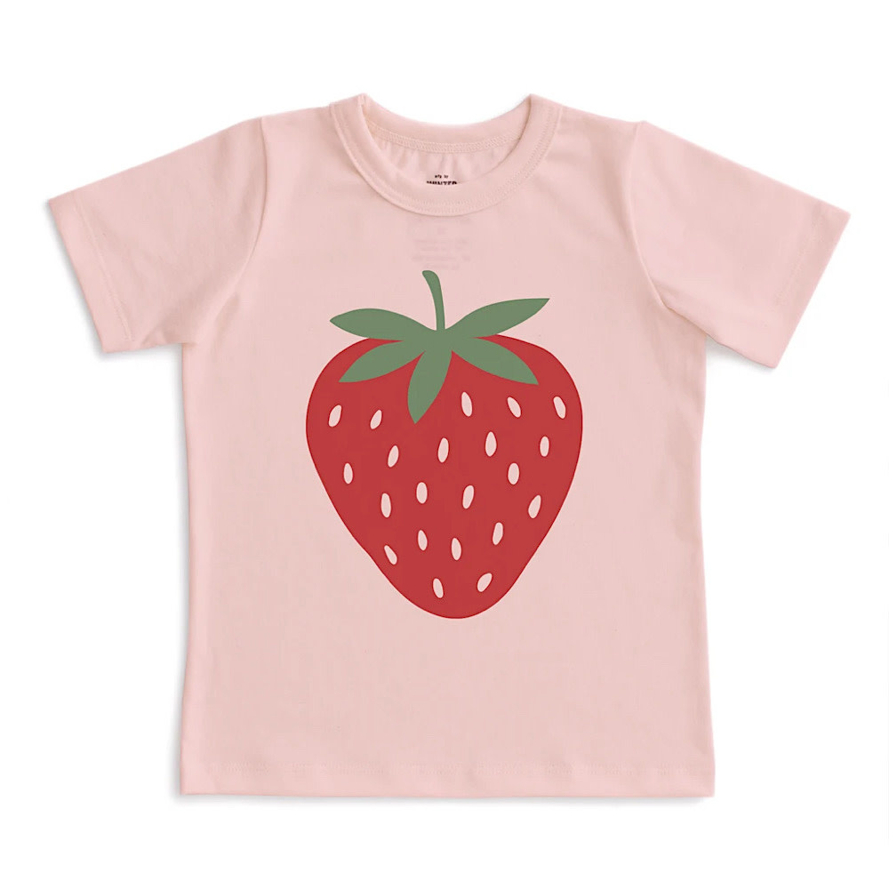 Winter Water Factory Short Sleeve Tee - Strawberry Pink