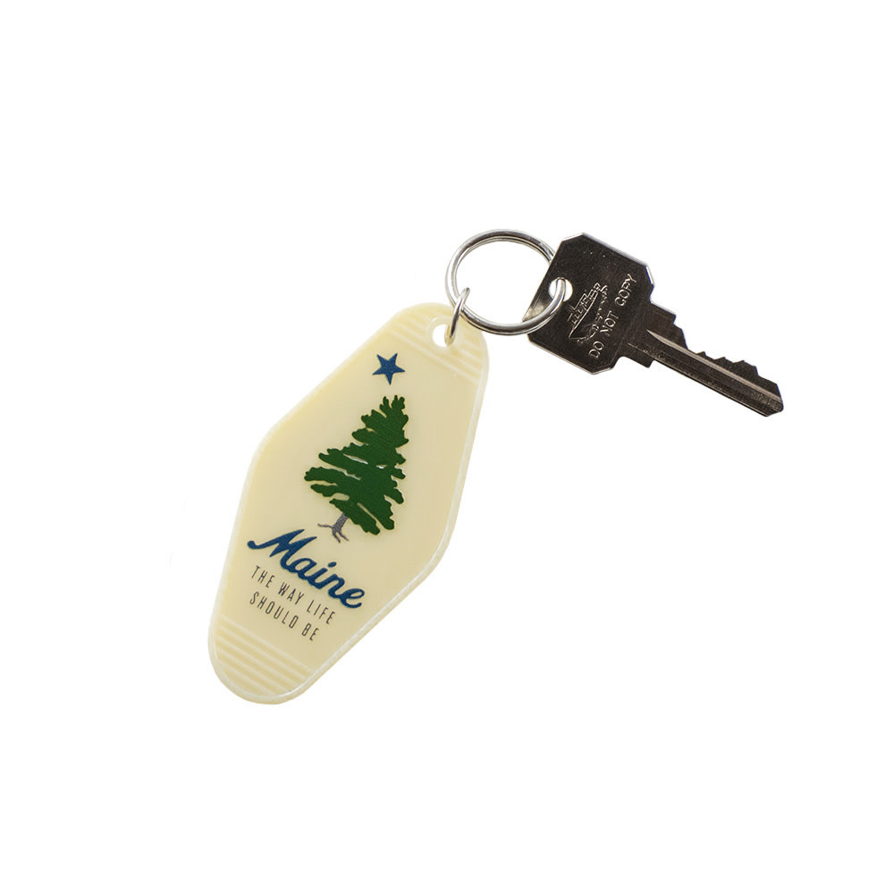 Maine Flag Key Tag