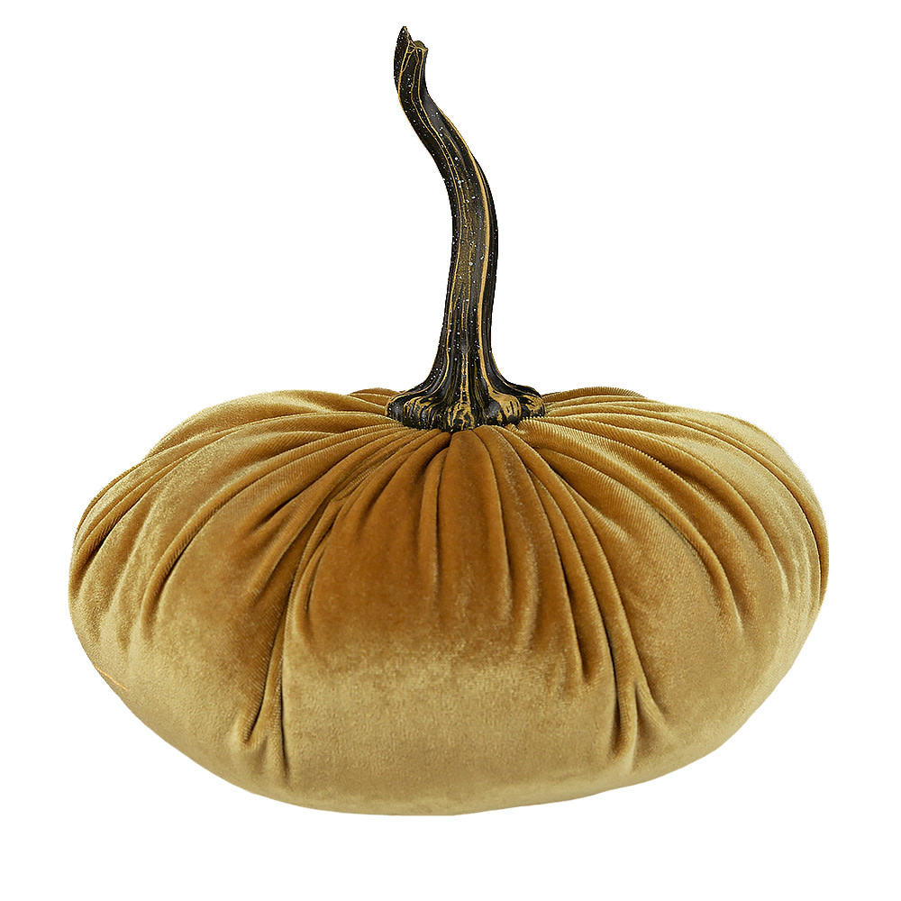 Your Heart's Content Your Heart's Content - Extra Large Velvet Pumpkin - Gold