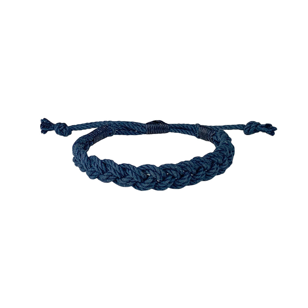 Adjustable Slim Turk's Head - Navy with Navy Whipping