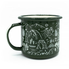 Parks Project Parks Project Enamel Mug - Iconic - Green