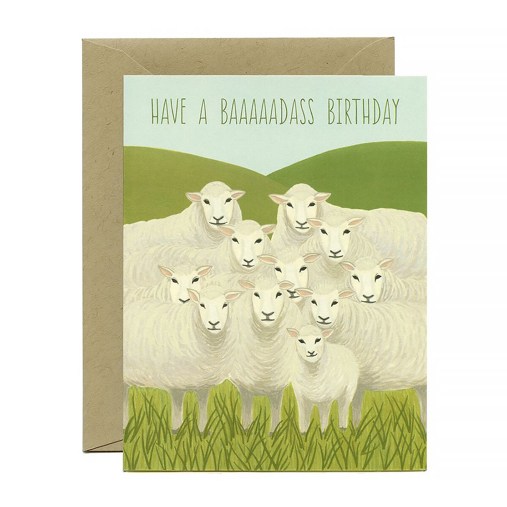 Yeppie Paper Yeppie Paper - Badass Sheep Birthday Card