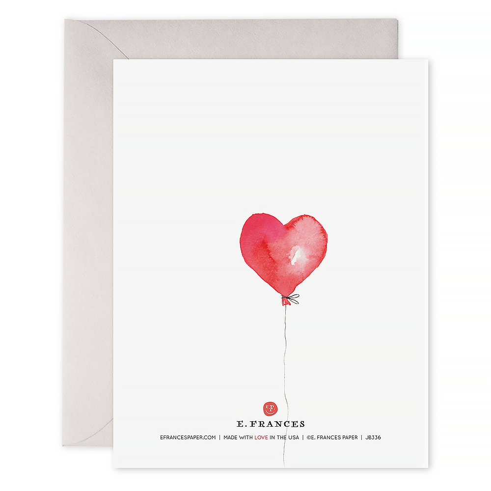 E. Frances Valentine Balloons Card