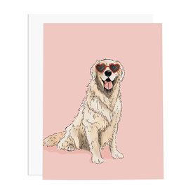 Ramus & Co Ramus & Co. - Golden Retriever Heart Eyes Card