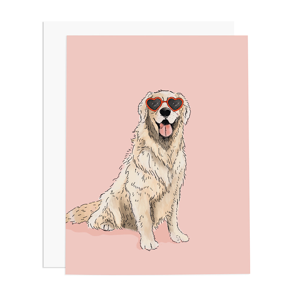 Ramus & Co Ramus & Co. Card - Golden Retriever Heart Eyes