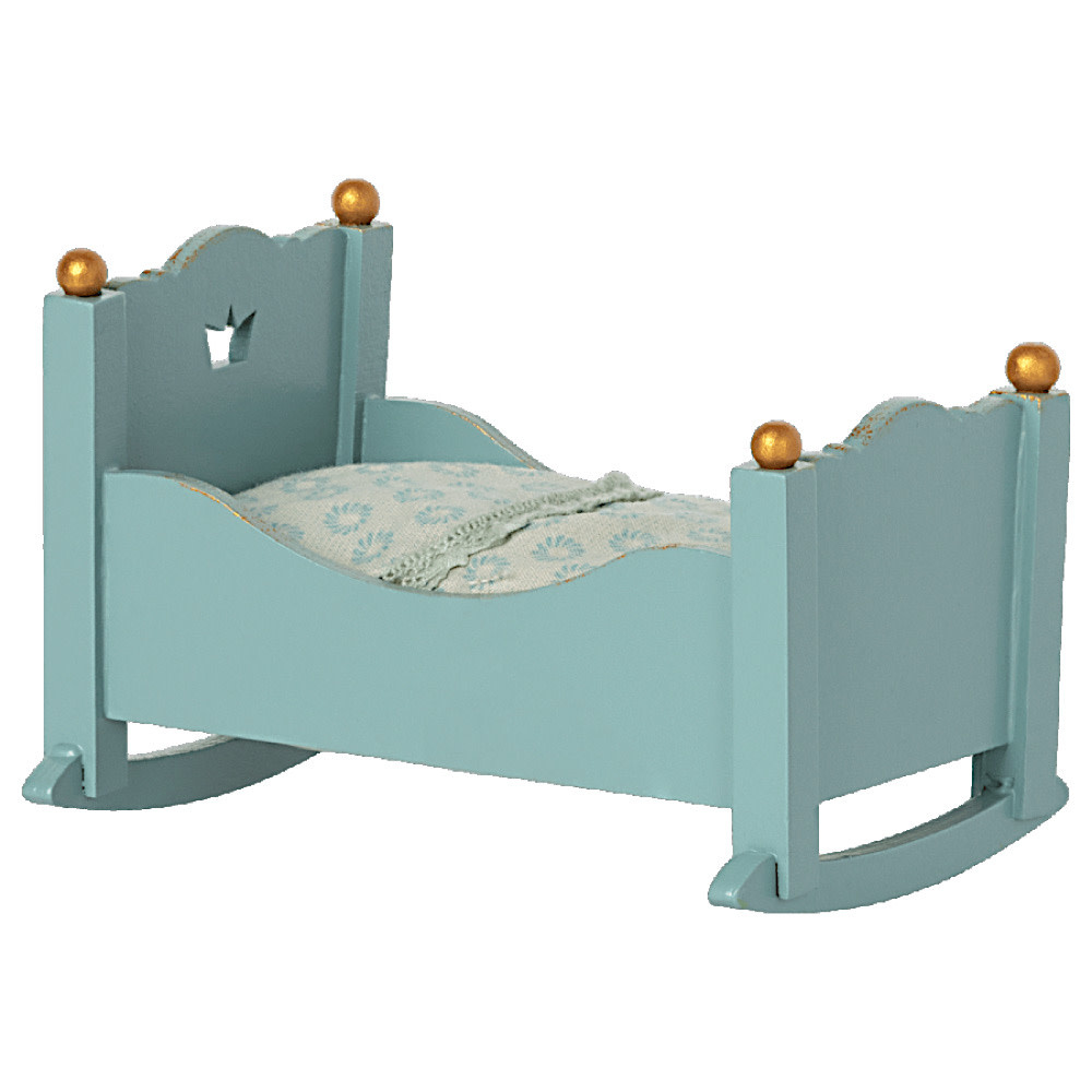 Maileg Maileg Mouse Baby Cradle - Blue