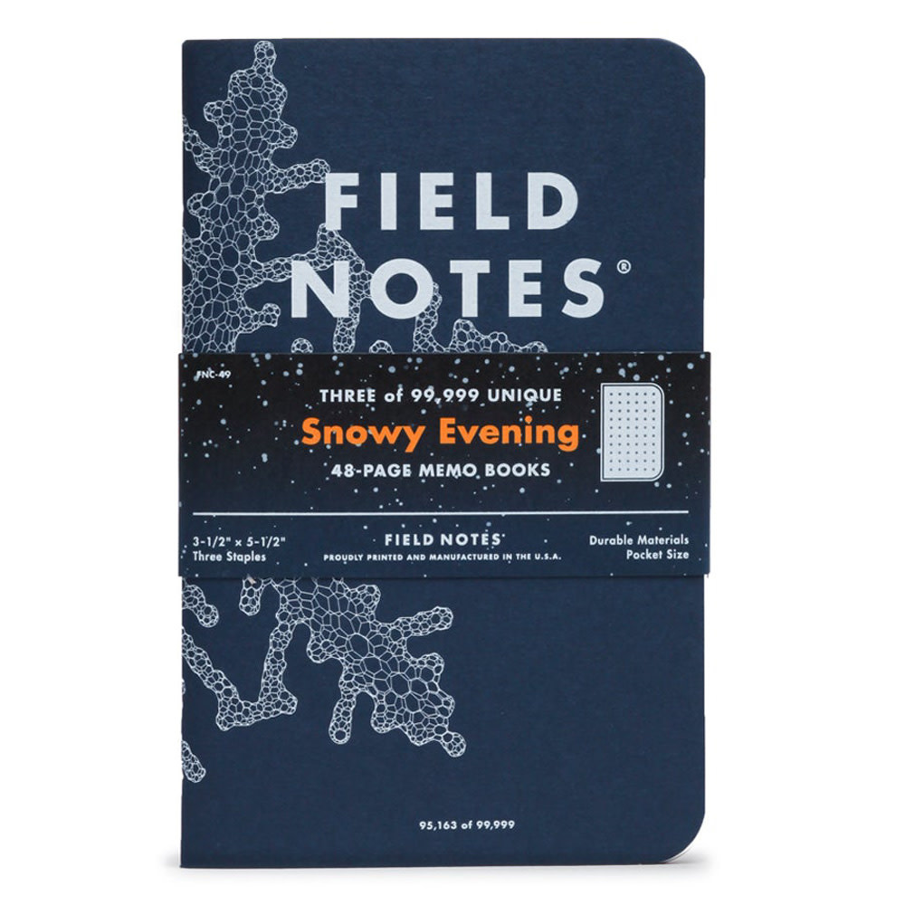 Field Notes - Snowy Evening - 3 Pack