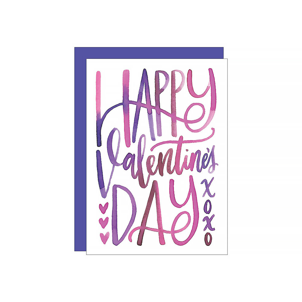 Katie Elizabeth Lettering + Design Katie Elizabeth Card - Happy Valentines Day