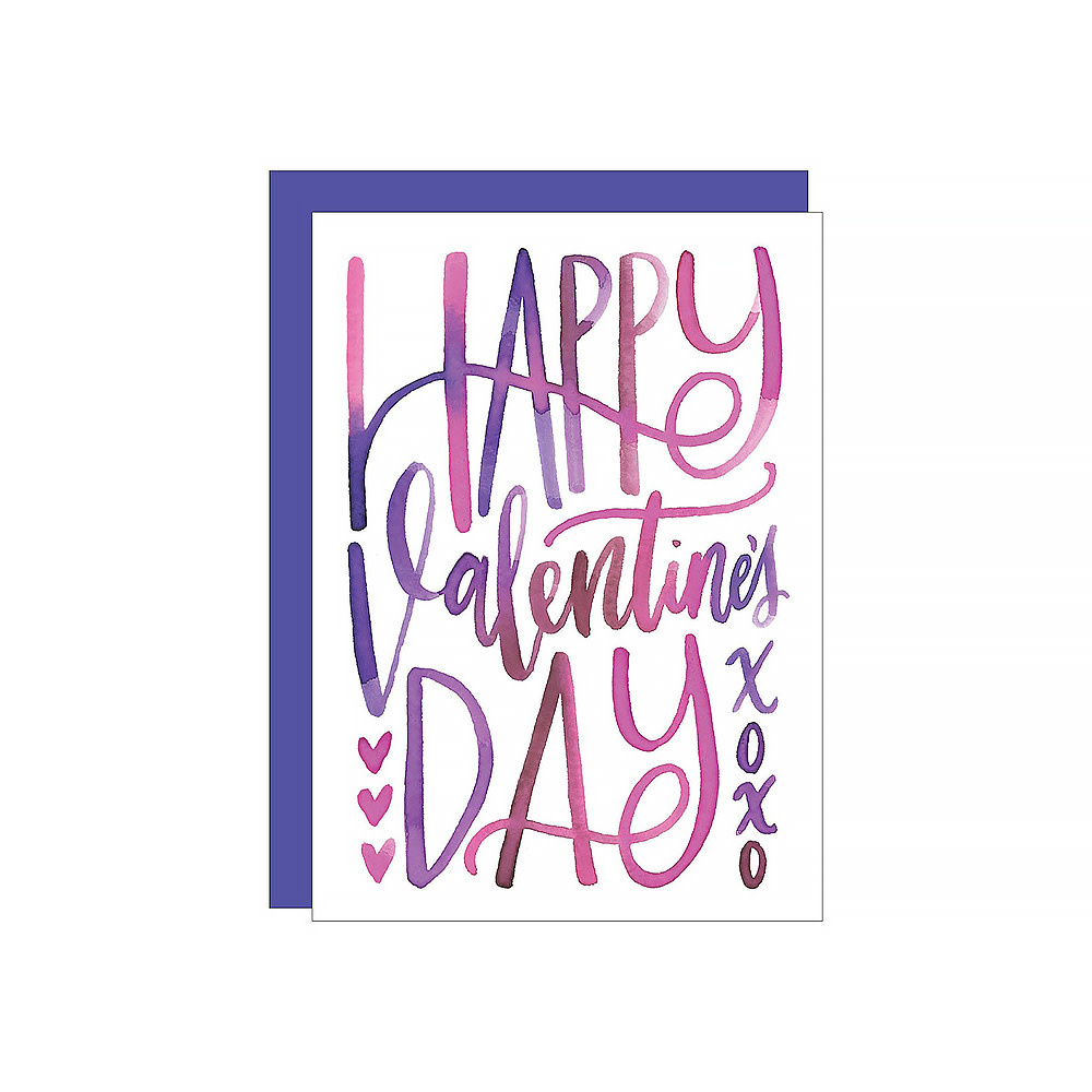 Katie Elizabeth Lettering + Design Katie Elizabeth - Happy Valentines Day Card