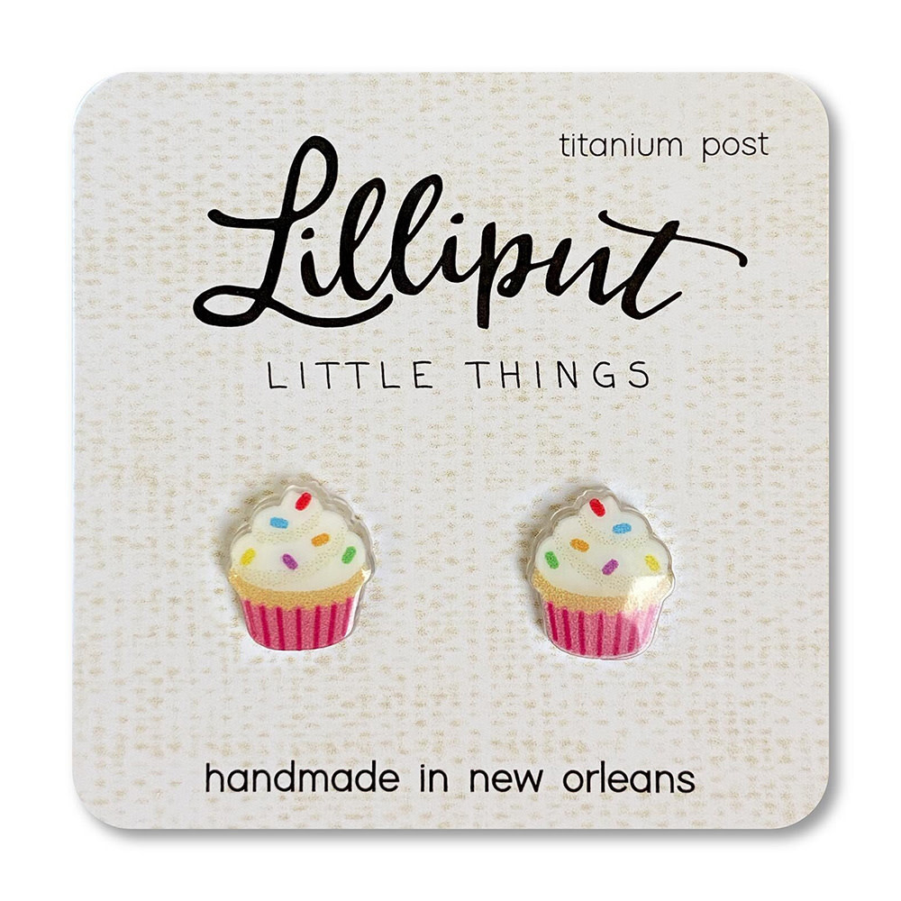 Lilliput Little Things Lilliput Little Things Earrings - Birthday Cupcake