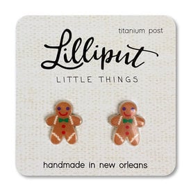 Lilliput Little Things Lilliput Little Things Earrings - Gingerbread Man