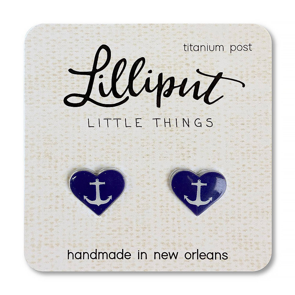 Lilliput Little Things Earrings - Anchor Heart