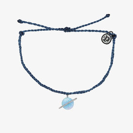 Pura Vida Pura Vida Opal Saturn Bracelet - Silver/Stormy Blue