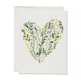 Red Cap Cards Red Cap Card - Floral Heart