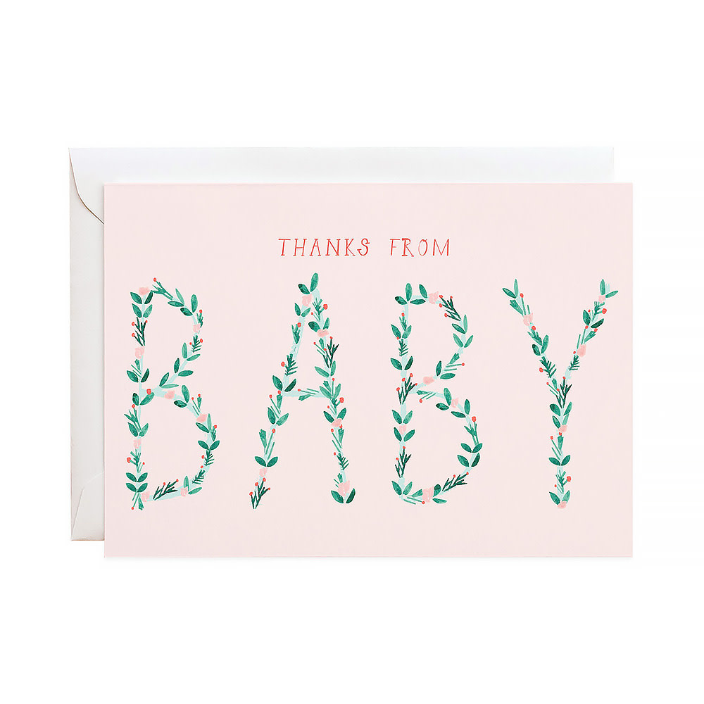 Mr. Boddington's Studio - Thanks From The Baby Notecards