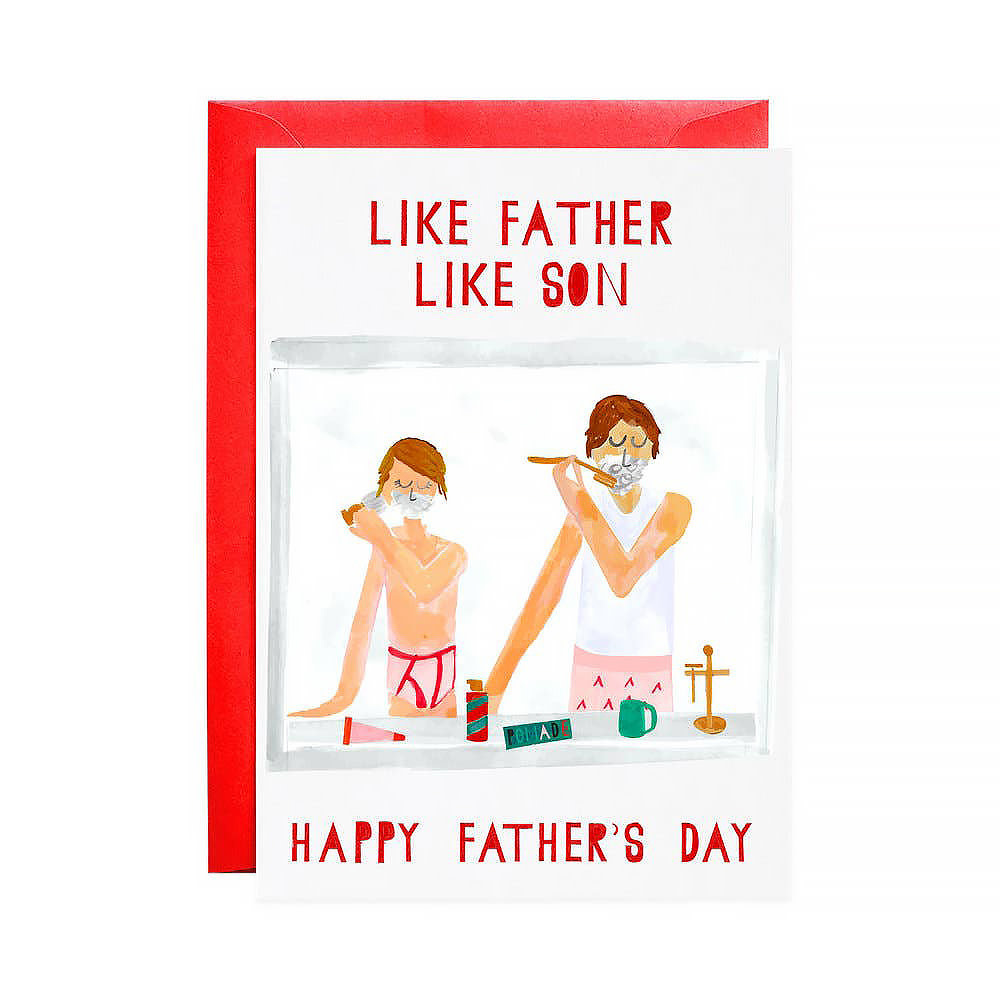 Mr. Boddington's Studio - Pass The Shaving Cream Fathers Day Card