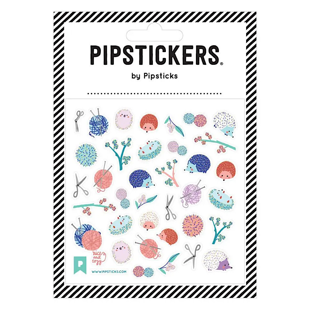 Pipsticks - Knittin' Hedgies Stickers