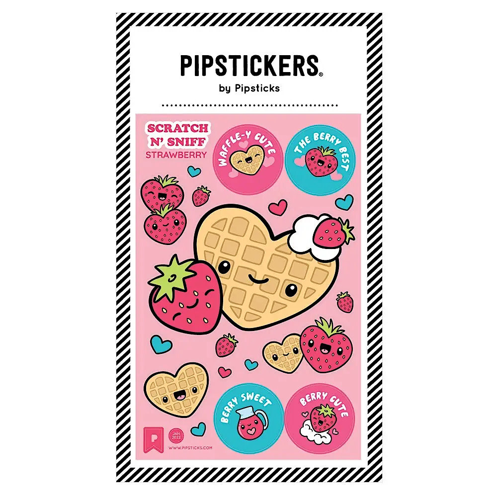 Pipsticks Pipsticks Scratch n Sniff Sticker Sheet - Waffley Cute