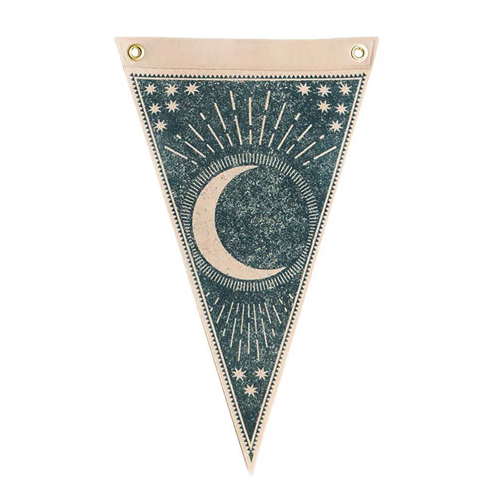 The Rise And Fall Waning Moon Flag