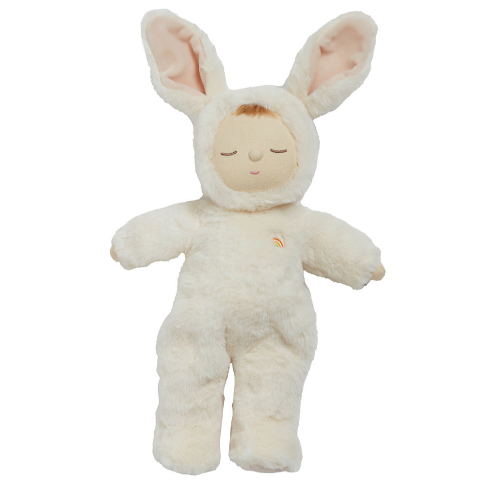 Olli Ella Cozy Dinkum Doll Bunny Moppet - Soft Beige