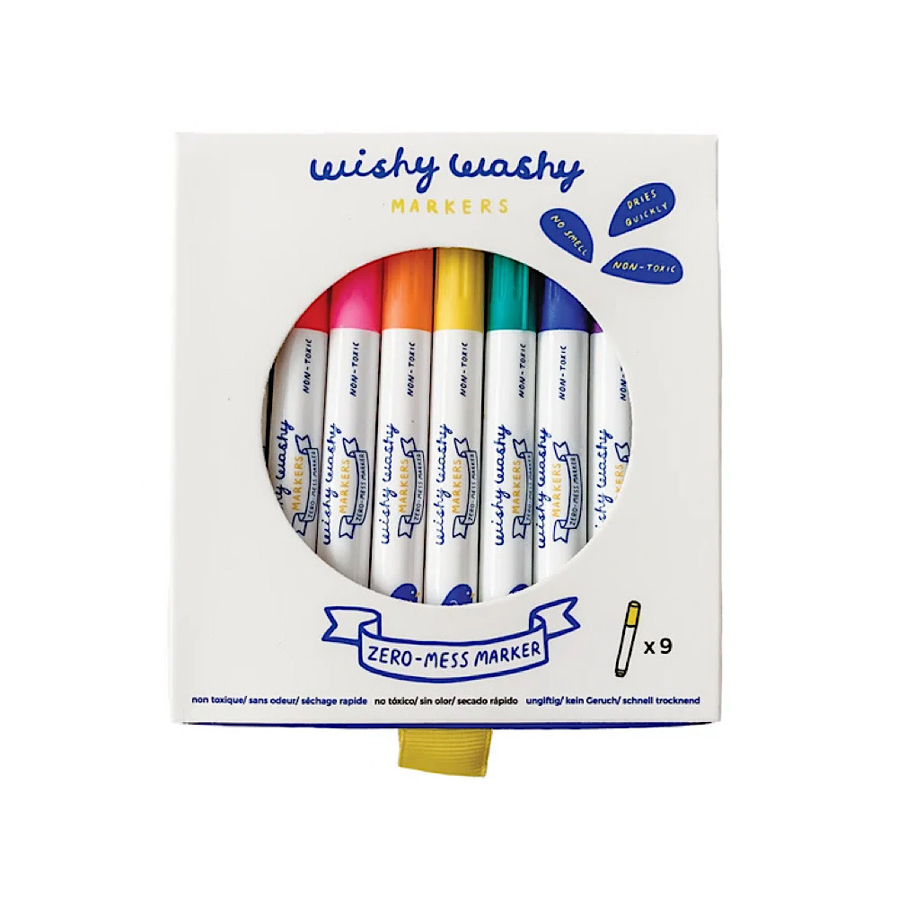 Jaq Jaq Bird - Wishy Washy Markers - Set of 9