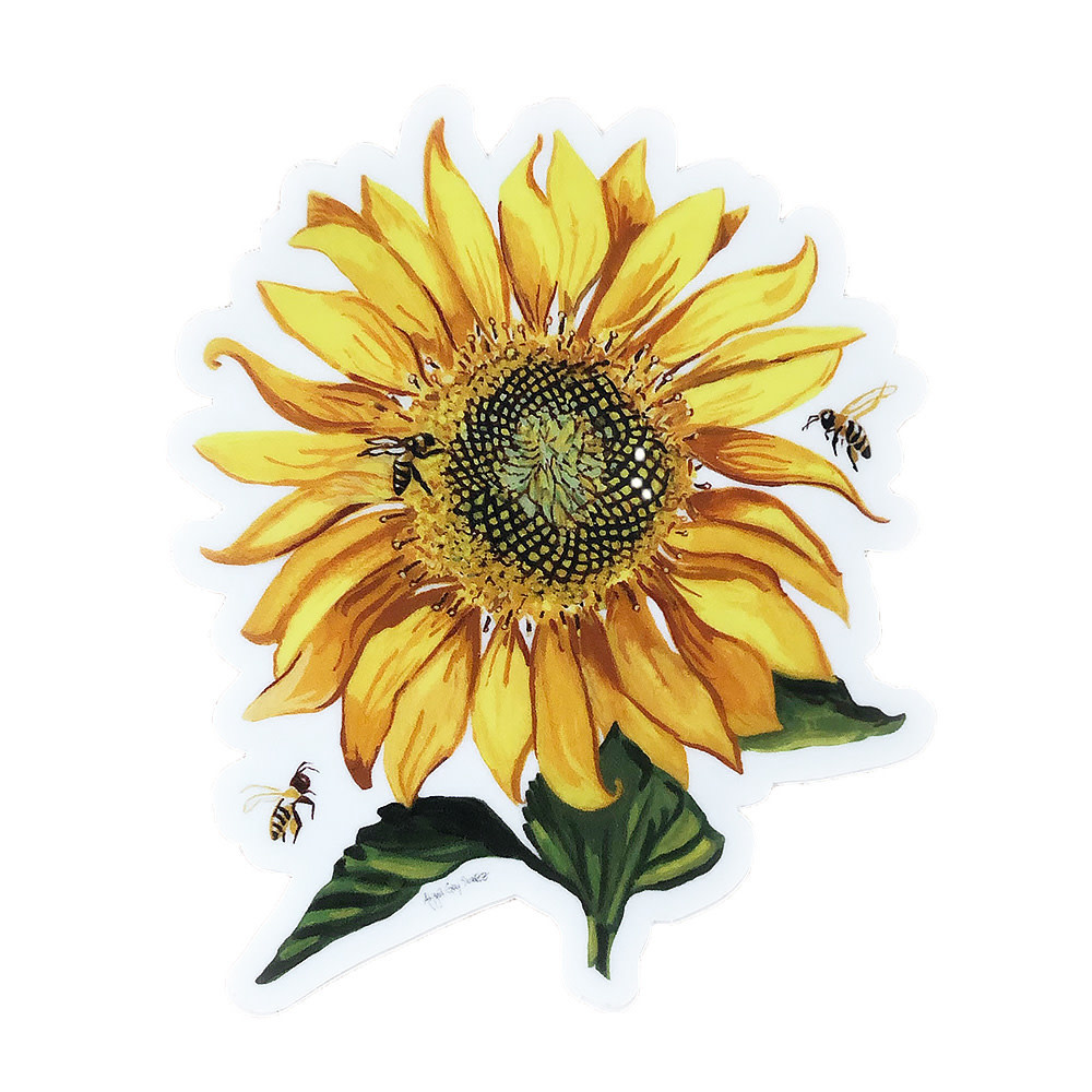 Gray Day Studio Magnet - Sunflower